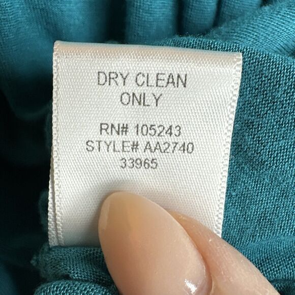 VTG Y2k HAPPENING IN THE PRESENT Teal Flowy Pleated Cropped Tank Top Size Small - Picture 10 of 11